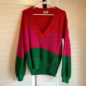 Show Me Your Mumu Mina Stripe sweater XS